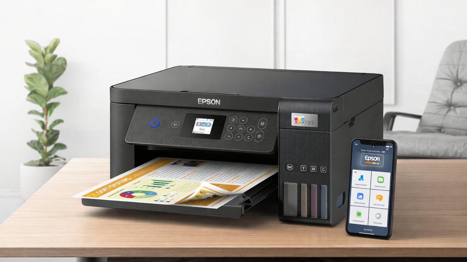 Epson EcoTank L4260: multifuncional econômica com Wi-Fi, frente e verso automático e tecnologia Heat-Free